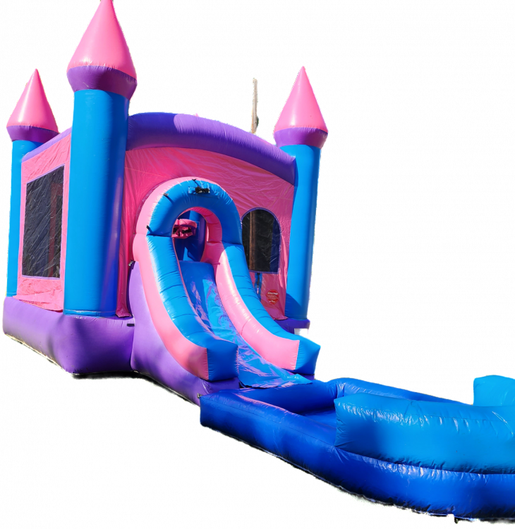 Princess Castle Bounce House With Slide And Pool