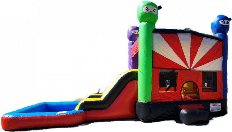 Ninja Bounce House with Slide (Wet/Dry)