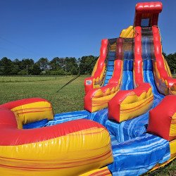 20ft Lava Flume Double Lane Water slide